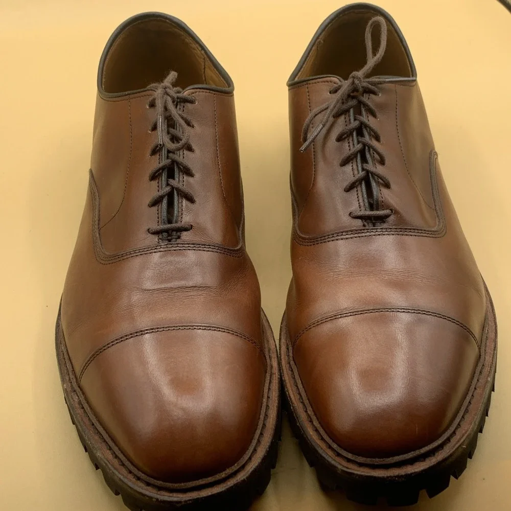 Allen Edmonds Men's Park Avenue Cap Toe Lace Up Leather Oxford Lug- Size 13 D
